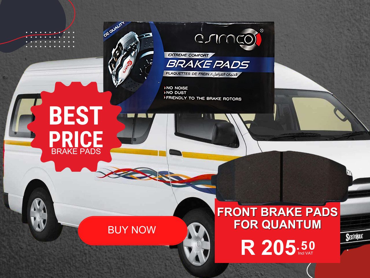 ASIMCO Front Brake Pads